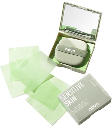 Amazon | あぶらとり紙【300枚入り】油取り紙 鏡付き パフで使うあぶら